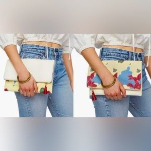 Rachael Pally Floral Clutch -Reversible Purse